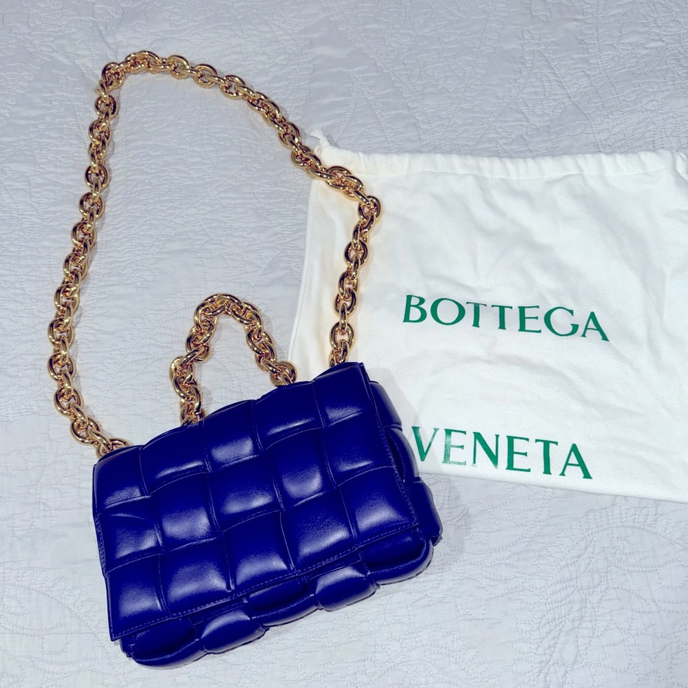 Authentic Bottega Veneta: Used Once - Purple Padded Cassette Bag with Dust Bag